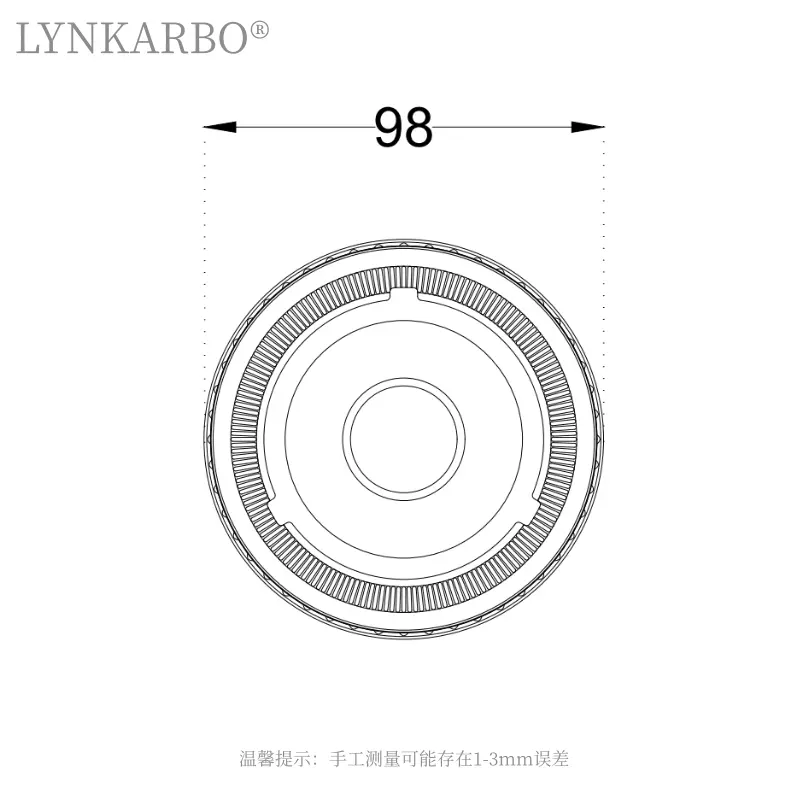 98mm Pla Flat Lid